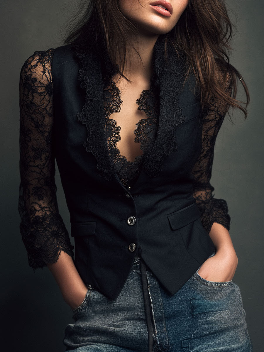 Camisa Vittoria semi transparente