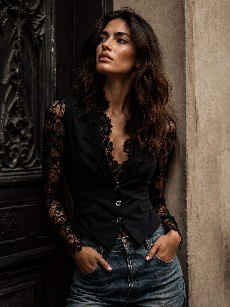 Camisa Vittoria semi transparente