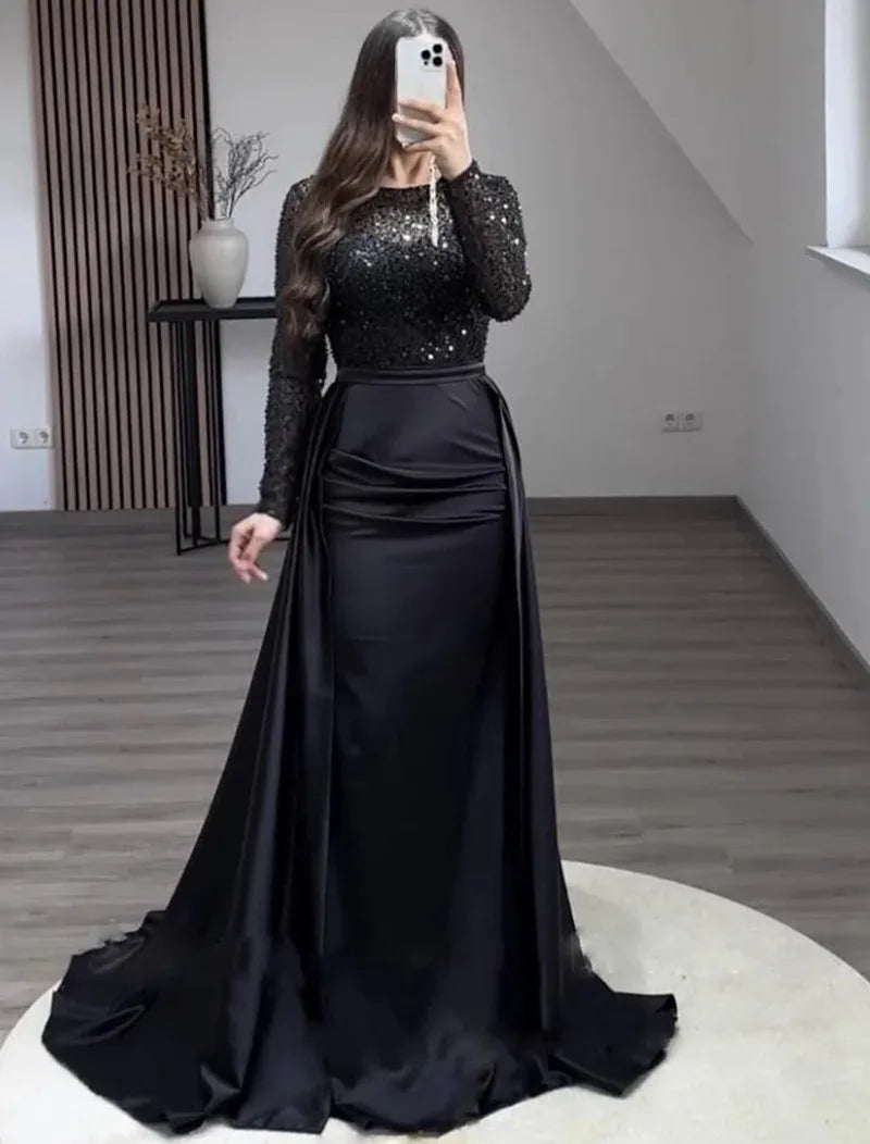 ESMERALDA | Vestido Largo de Fiesta con Lentejuelas