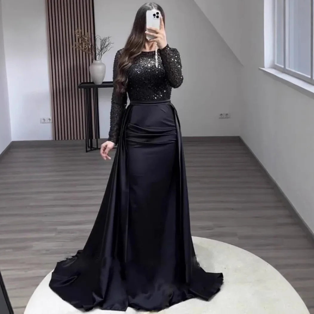 ESMERALDA | Vestido Largo de Fiesta con Lentejuelas