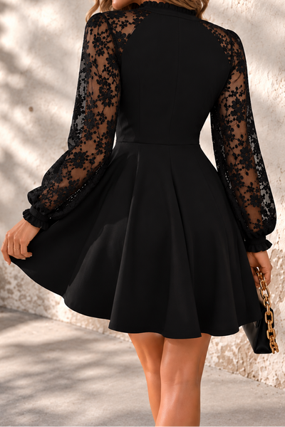 ALESSIA - Vestido de tul floral con lazo