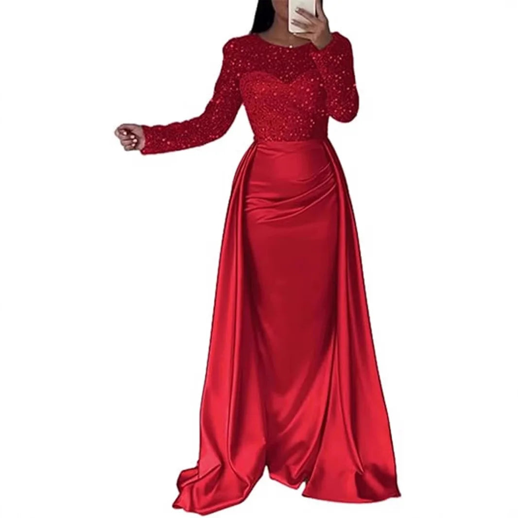 ESMERALDA | Vestido Largo de Fiesta con Lentejuelas