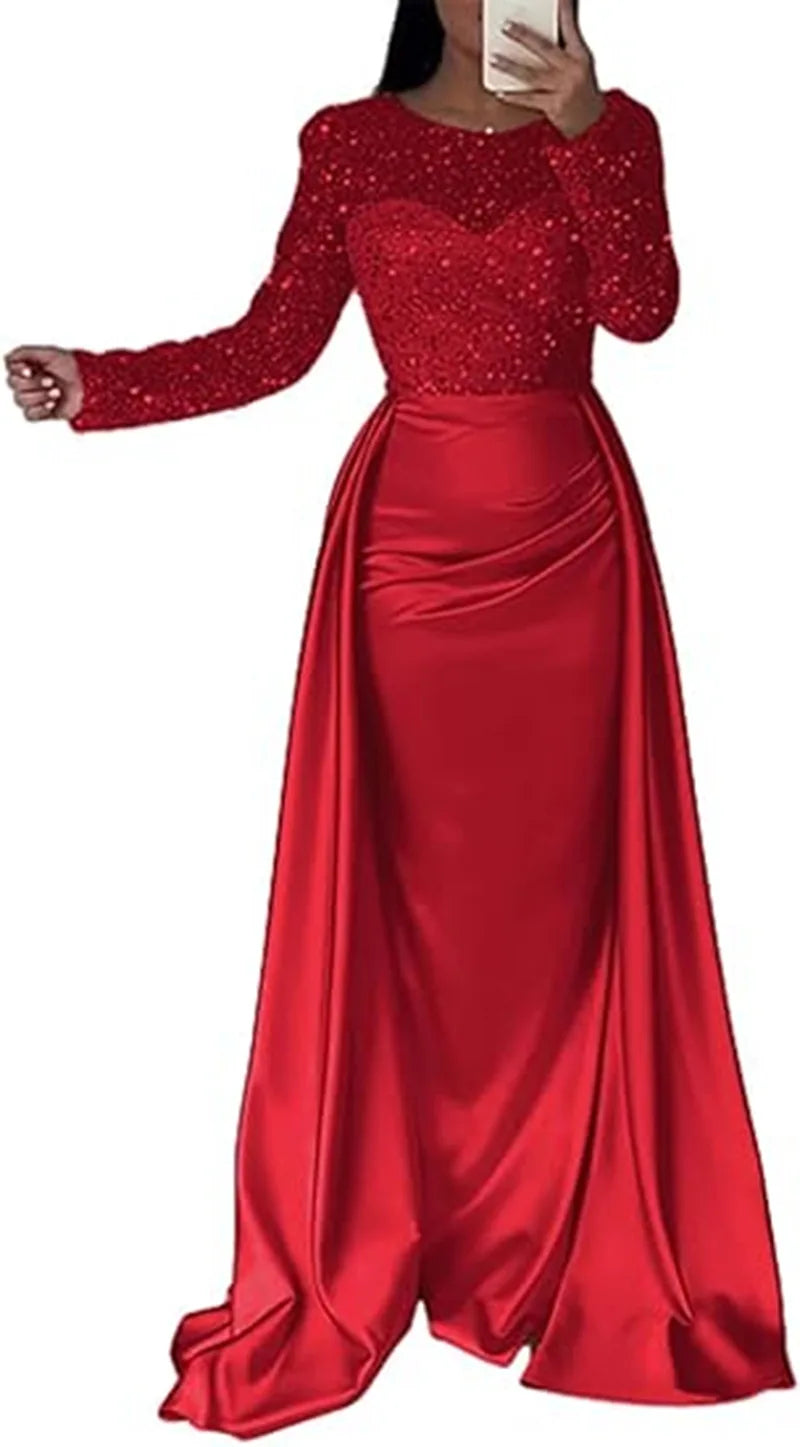 ESMERALDA | Vestido Largo de Fiesta con Lentejuelas