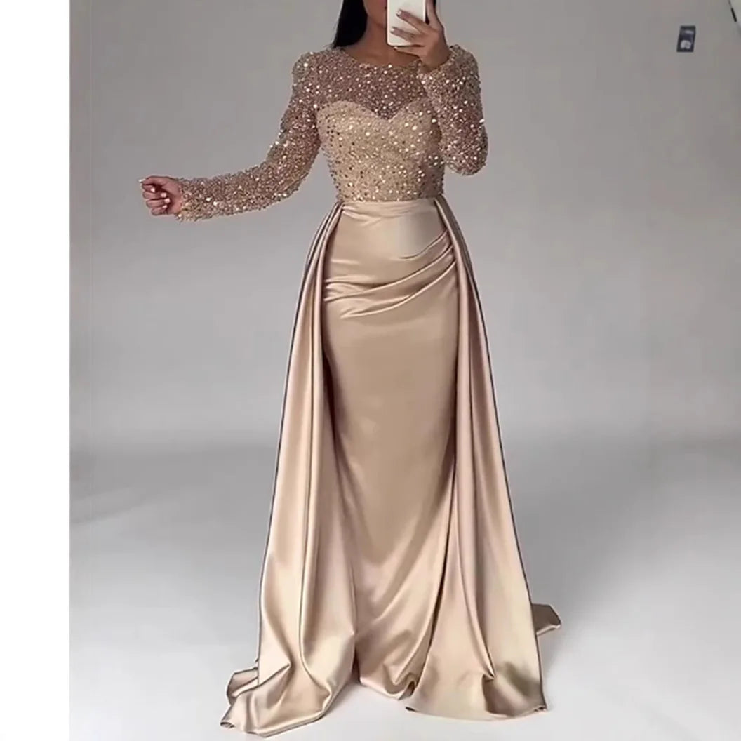 ESMERALDA | Vestido Largo de Fiesta con Lentejuelas